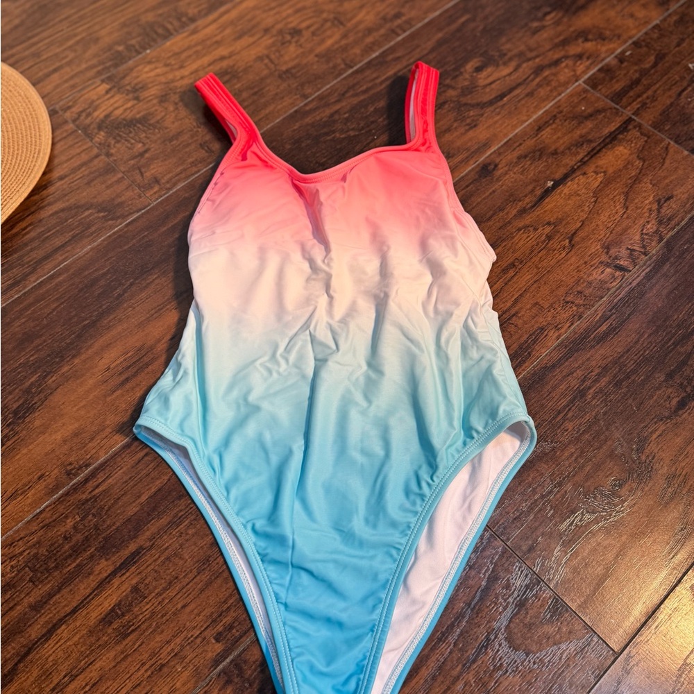 Xhilaration Pink and Blue Ombre Swimsuit